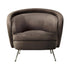 PaulaHome - Modern Seating Dark Taupe Velvet Tub Chair